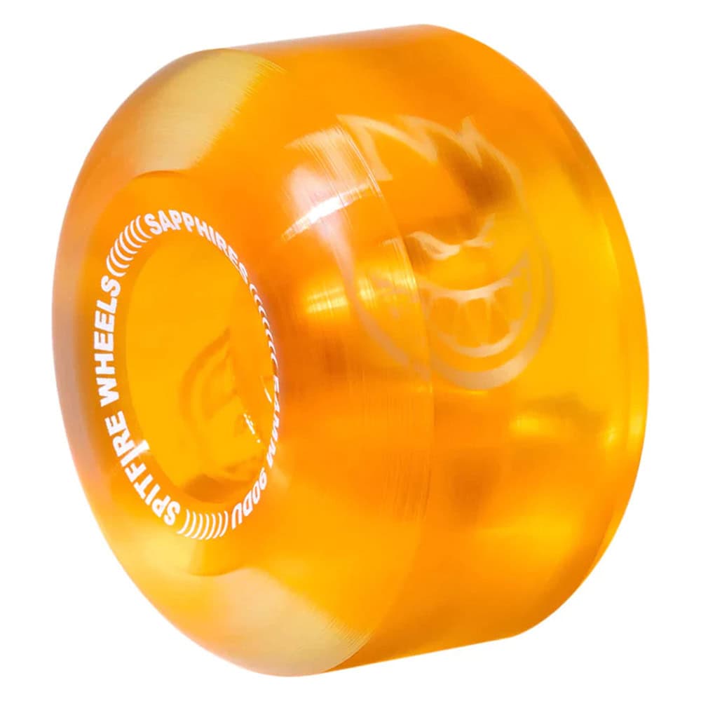 Spitfire Sapphire Clear/Orange 54mm/90a Skateboarding Wheels
