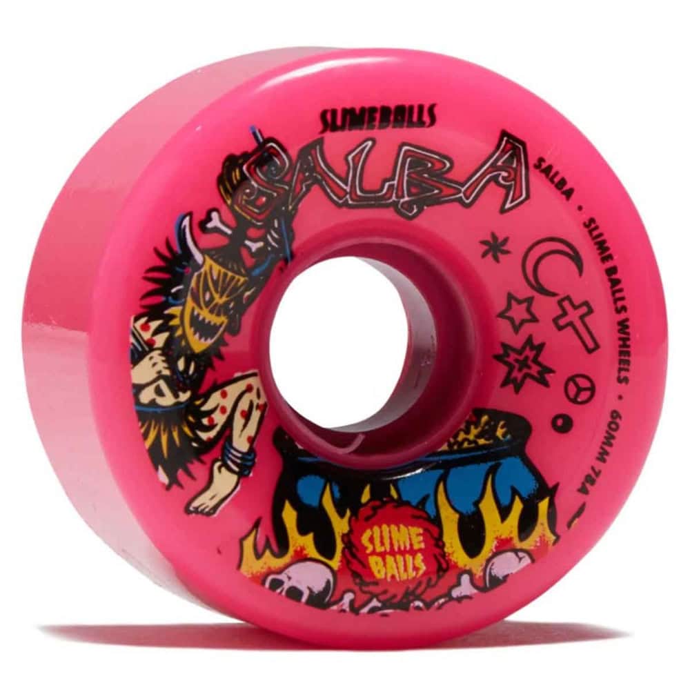 Slime Balls Salba Witch Doctor Reissue OG Slime Pink 60mm/78a Skateboarding Wheels