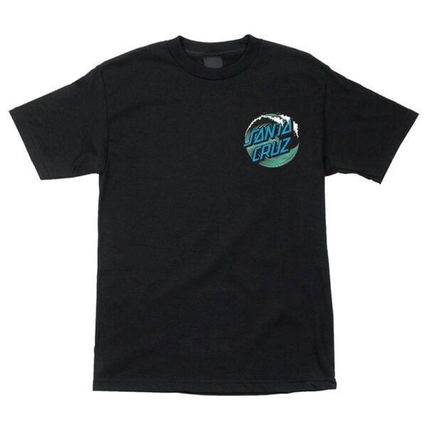 Santa Cruz Wave Dot S/S Black T-Shirt