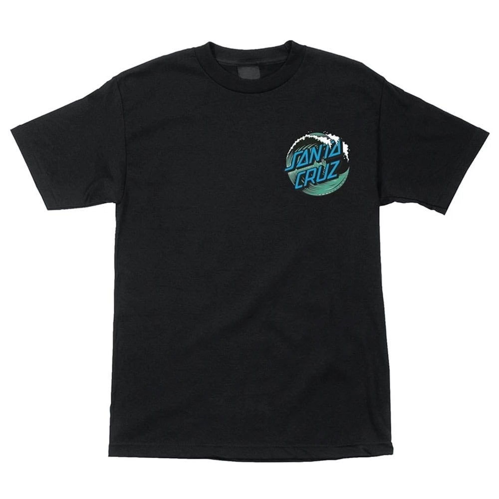 Santa Cruz Wave Dot S/S Black T-Shirt