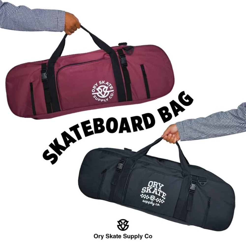 Second image of ORY Skate Supply Co™ Black OR Maroon Skateboard Bag