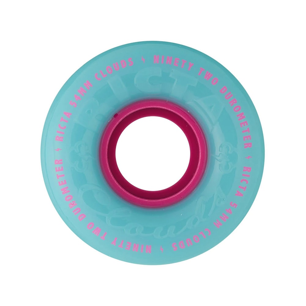 Ricta Clouds Blue/Pink 54mm/92a Skateboarding Wheels