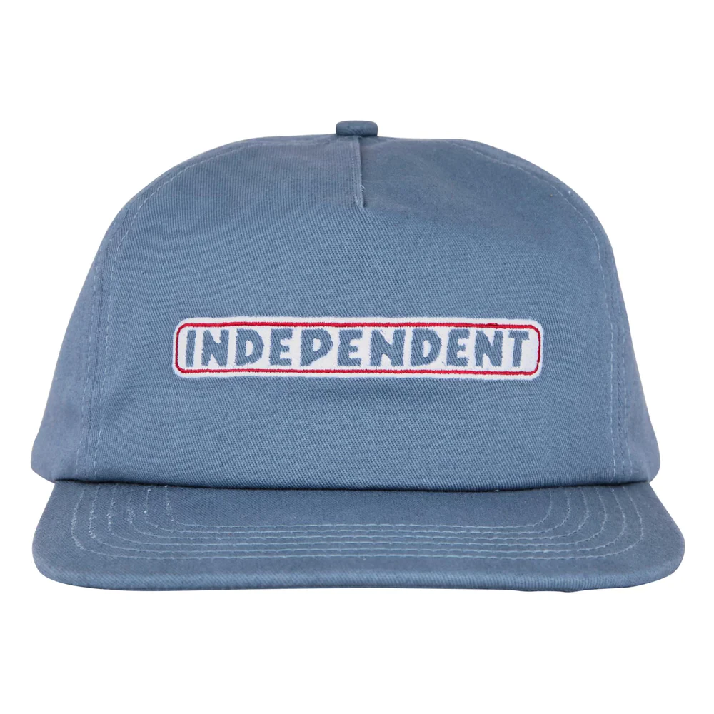 Second image of Independent Bar Logo Structured Slate Blue Snapback