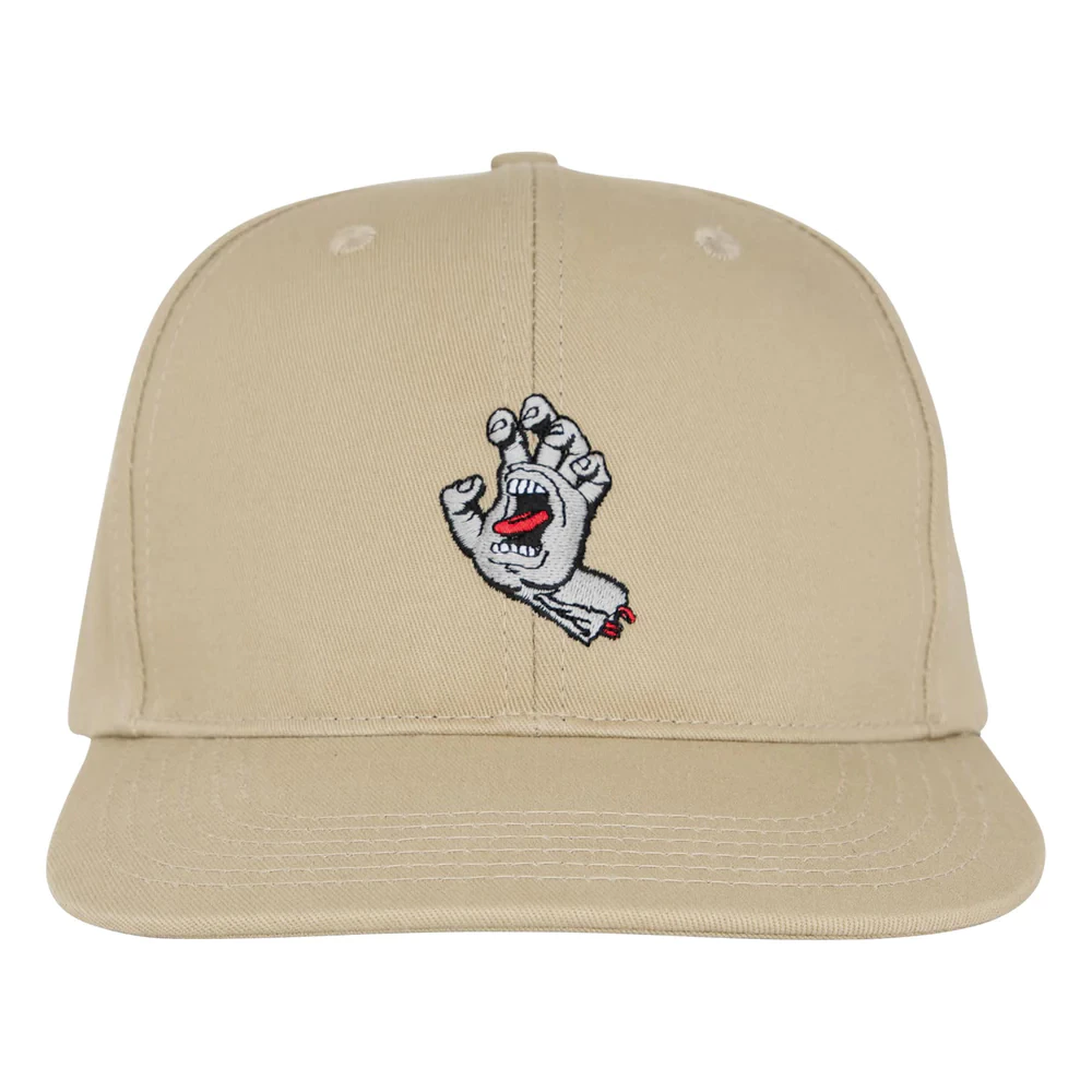 Second image of Santa Cruz Screaming Hand Structured Khaki Snapback