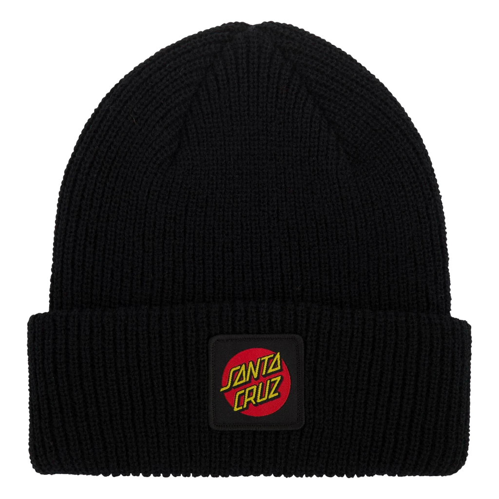 Santa Cruz Cruz Label Long Shoreman Black Beanie