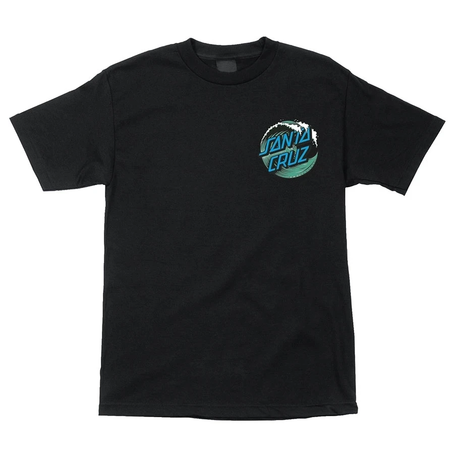 Second image of Santa Cruz Wave Dot S/S Black T-Shirt