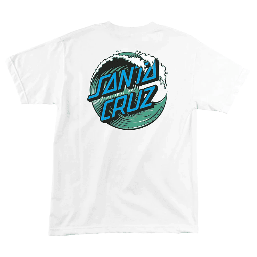 Second image of Santa Cruz Wave Dot S/S White T-Shirt