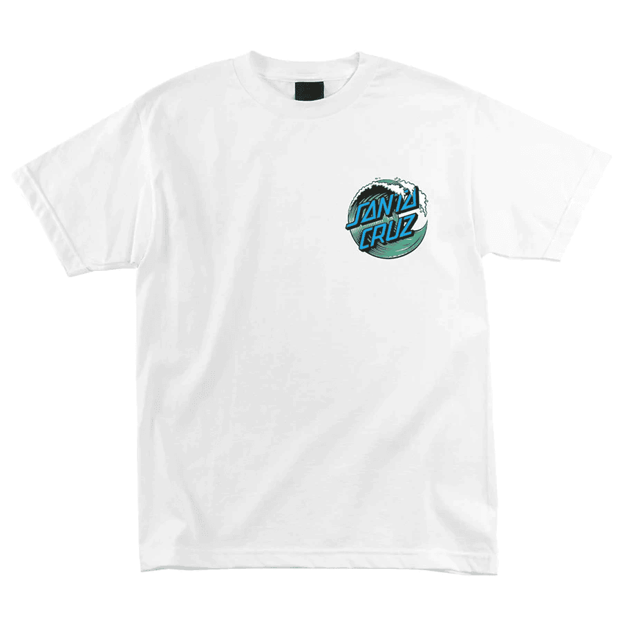 Santa Cruz Wave Dot S/S White T-Shirt