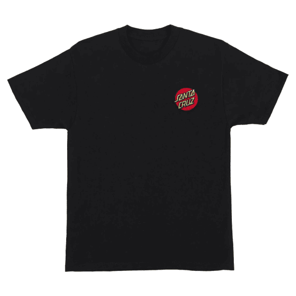 Santa Cruz Cruz Embroidered S/S Black T-Shirt