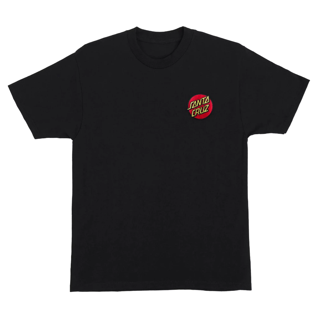 Santa Cruz Cruz Embroidered S/S Black T-Shirt