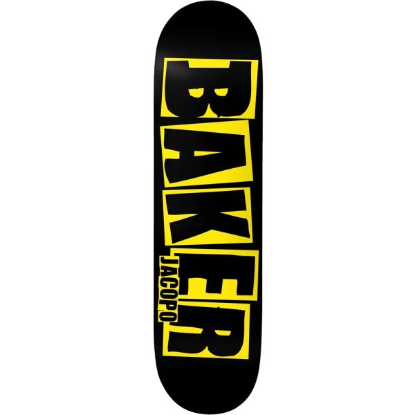 Baker Jacopo Brand Logo Danger Yellow 8.0" x 31.375" Skateboard Deck (7011026)