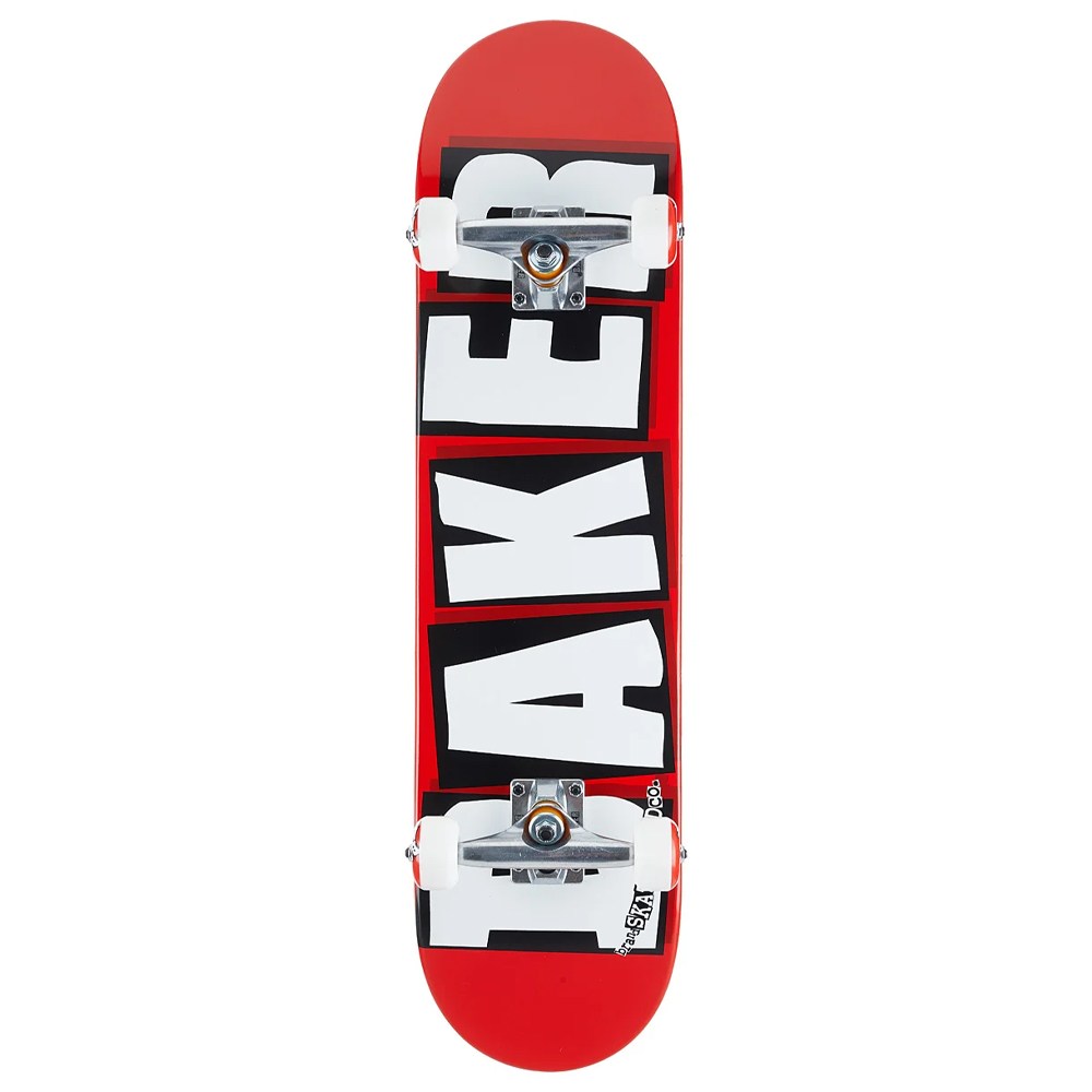 Baker Brand Logo Red 7.75" x 31.25" Complete Skateboard ()