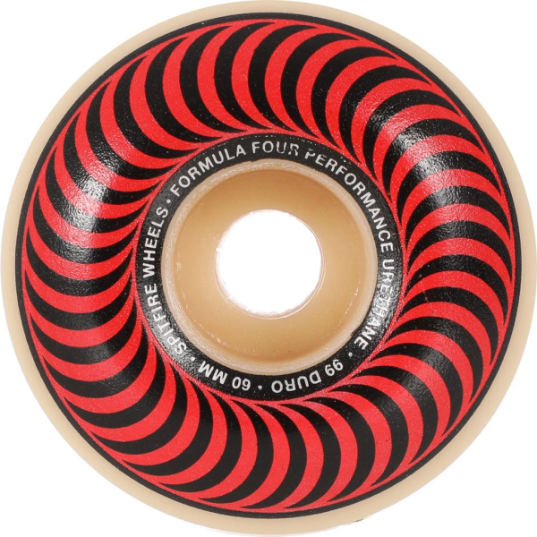Spitfire Formula Four Classic Red/Bronze 60mm/99a Skateboarding Wheels (7471124)