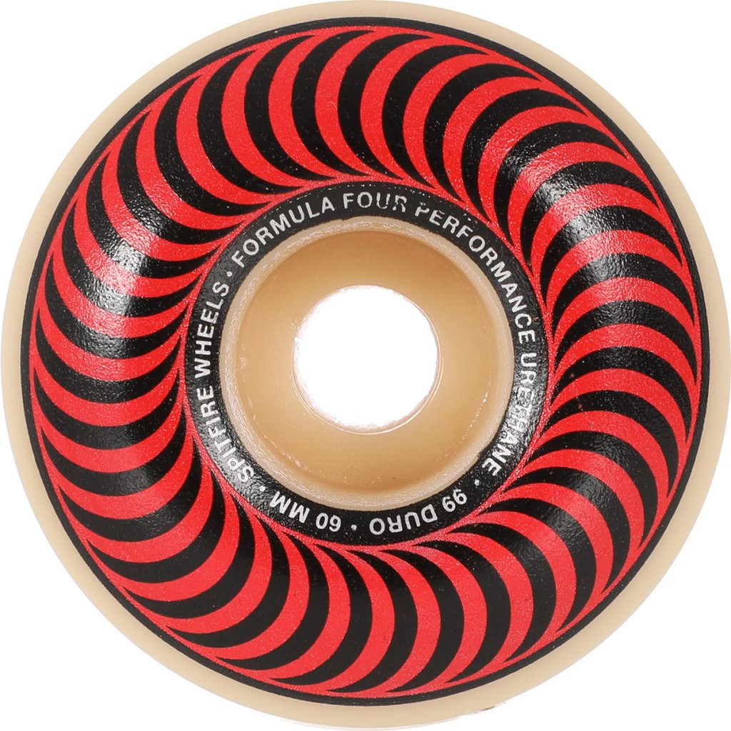 Spitfire Formula Four Classic Red/Bronze 60mm/99a Skateboarding Wheels (7471124)
