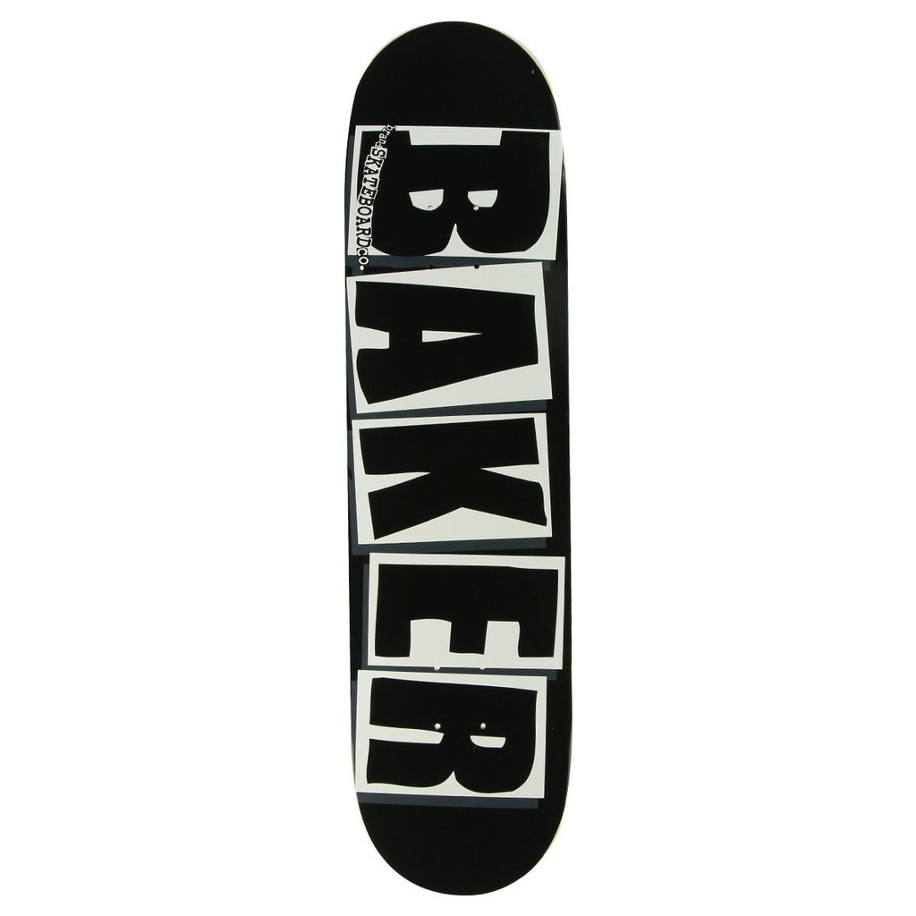 Baker Brand Logo Black/White 8.0" x 31.5" Skateboard Deck (7011026)