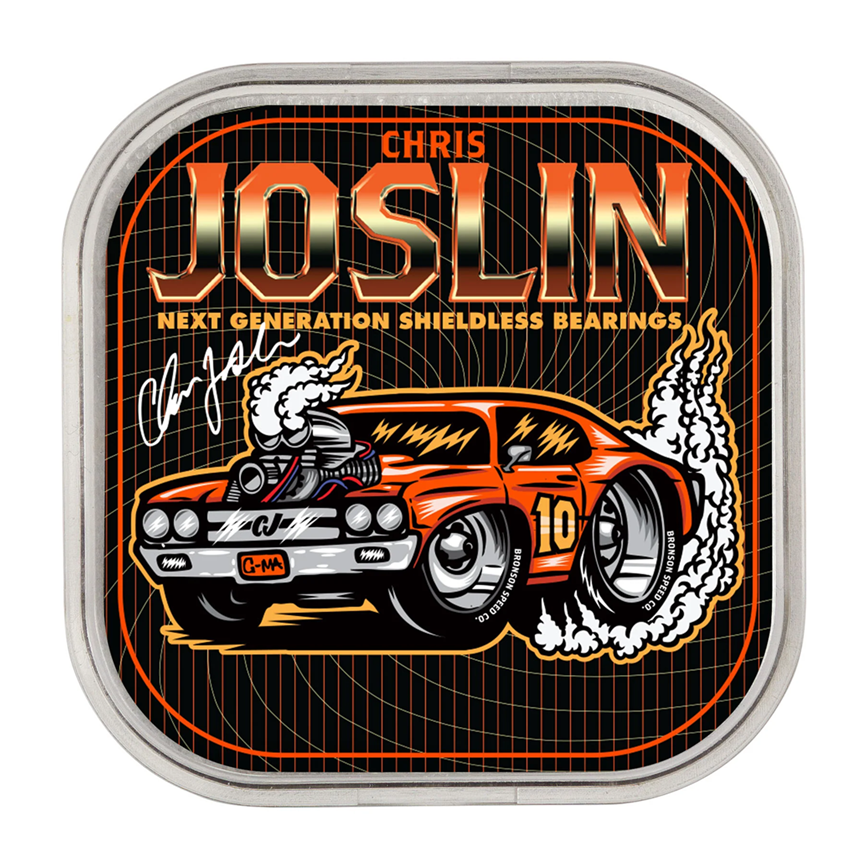 Second image of Bronson Chris Joslin 6-Ball Raw Skateboard Bearings (7271026)