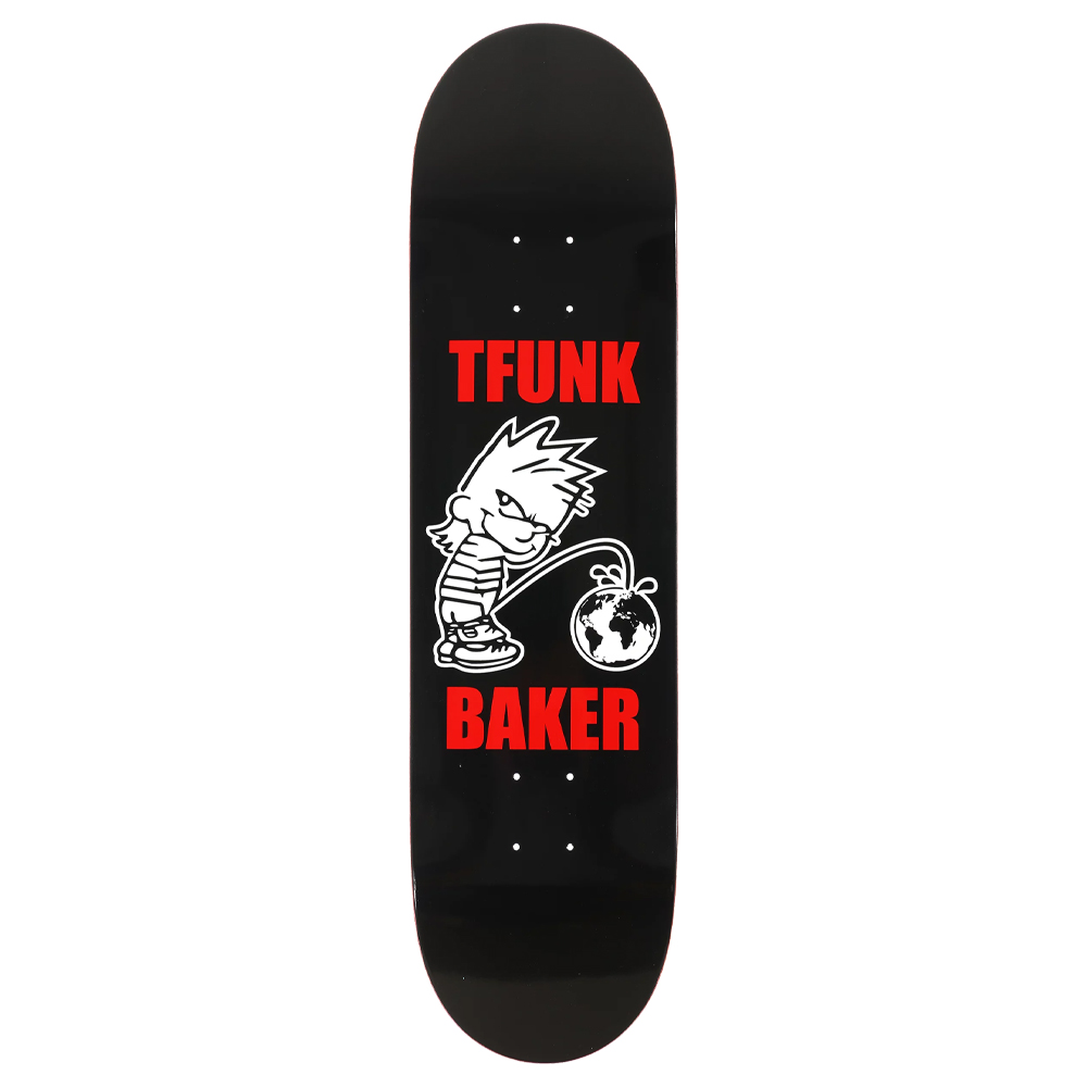 Baker T-Funk Whizz Kid Black 8.25" x 31.875" Skateboard Deck (7011026)
